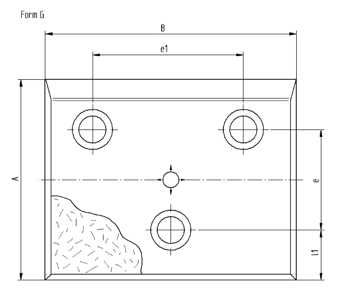 Wartungsfreie Gleitplatte, Stahl mit Sintergleitfläche