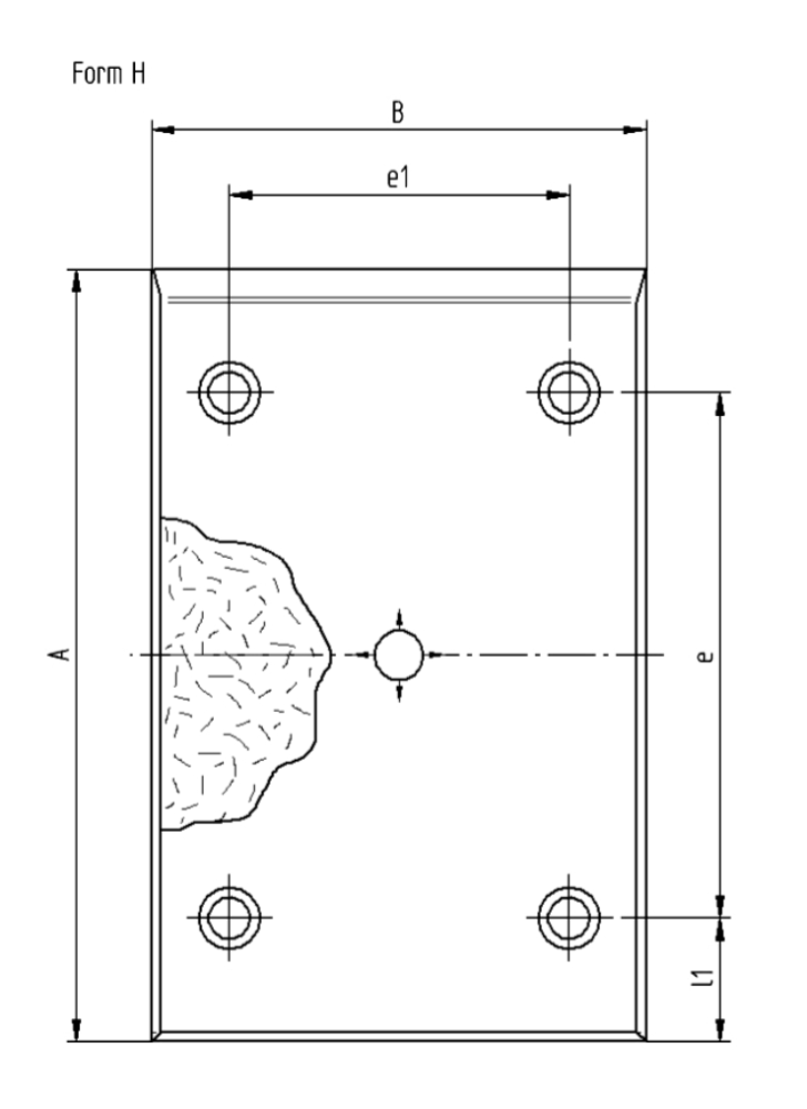 Wartungsfreie Gleitplatte, Stahl mit Sintergleitfläche