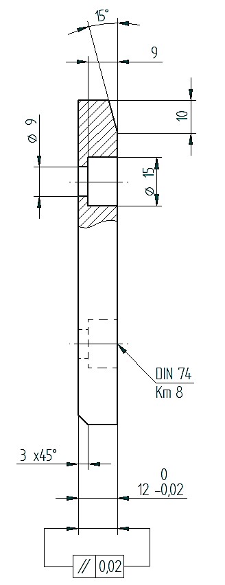 Wartungsfreie Gleitplatte, Stahl mit Sintergleitfläche