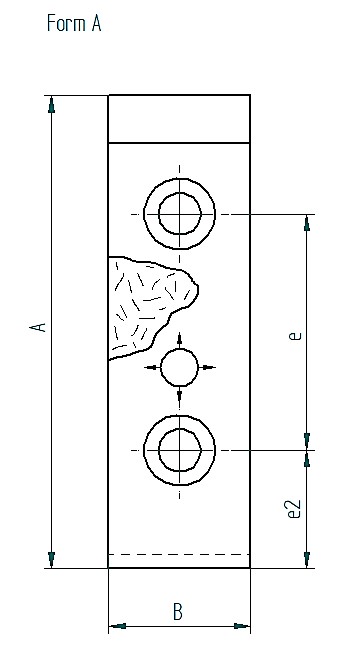 Wartungsfreie Gleitplatte, Stahl mit Sintergleitfläche