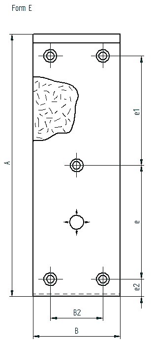 Wartungsfreie Gleitplatte, Stahl mit Sintergleitfläche